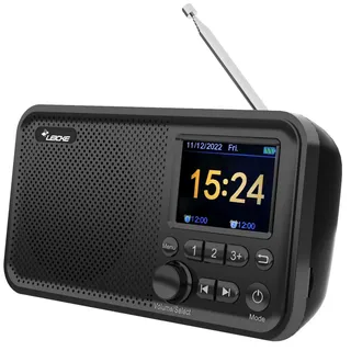 Leicke tragbares DAB+ Radio schwarz