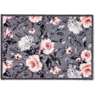 ASTRA Fußmatte "Pure & Soft" rechteckig 7 mm Höhe Schmutzfangmatte, waschbar, grau, rosa