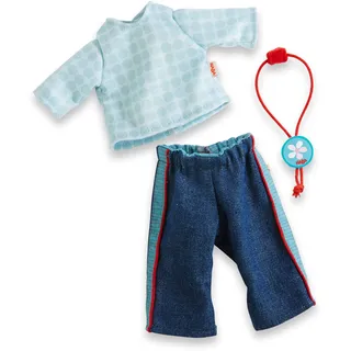 HABA 306518 - Kleiderset Jeans, Zubehör für Puppen ab 1,5 Jahren