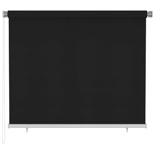 vidaXL Außenrollo 180x140 cm Schwarz - Schwarz