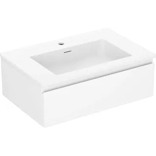 Mexen Orio 70 cm Badezimmerschrank mit Waschbecken Otis, 1 Schublade, weiß matt - 91A10-07023-1-BF01-W18M01 - Weiß