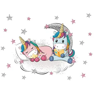 Kibi Wandsticker Einhorn Wandaufkleber Einhorn Regenbogen Einhorn Wandaufkleber Kinderzimmer Kinderzimmer Dekoration Aufkleber Einhorn