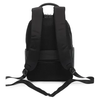 Momo Design Rucksack für Herren, Polyurethan, Schwarz, mit Reißverschluss und Seitentaschen, 39x27x12 cm - Schwarz