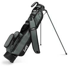 Sunday Golf Loma Tasche – leichte Golftasche mit Riemen und Ständer – einfach zu tragende Pitch n Putt Golftasche – Par 3 & Executive Kurse, 31 Zoll hoch (Mitternachtsgrün)