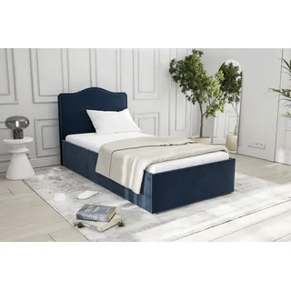 Westfalia Schlafkomfort Polsterbett »Graz« wahweise mit Stauraum, verschiedene Matratzenarten wählbar blau