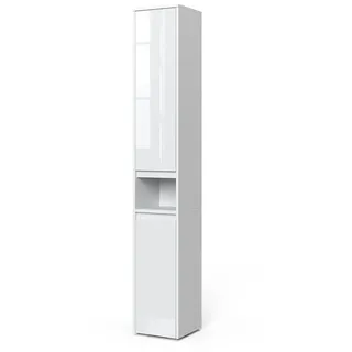 Vicco Majest Hochschrank 30,2 x 191,5 cm Weiß Hochglanz Holz