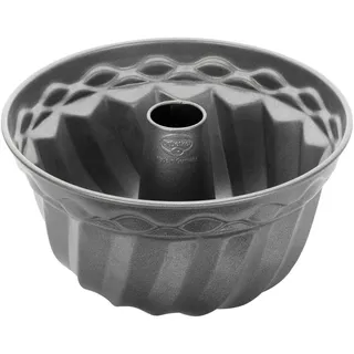 Dr.Oetker Gugelhupfform , Grau , Metall , rund , 12 cm , antihaftbeschichtet , Backen & Backzubehör, Backformen, Gugelhupfformen