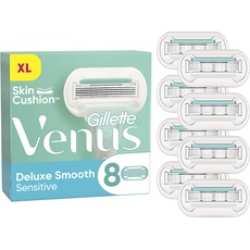 Bild von Venus Deluxe Smooth Sensitive Rasierklingen Damen, 8 Ersatzklingen für Damenrasierer