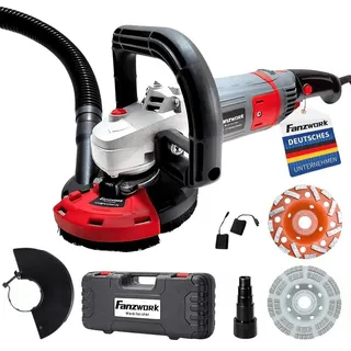 FANZTOOL Betonschleifer Set mit Diamantschleiftopf (1500W/125mm)