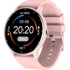 Rawrr 1.28 -inch Bluetooth Touchscreen Sports Smart Watch mit Fußgänger-/sesshafter/Erinnerung/Schlaferkennung/Herzfrequenzerkennung/Blutdrucküberwachung wasserdichte Sportuhr