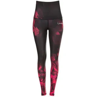 Winshape Damen Functional Power Shape Tights „High Waist“ HWL102, Saphir/Rubin/smaragd, Slim Style mit Anti-Rutsch-Effekt, Fitness Freizeit Sport Yoga Workout Leggings, HWL102-RUBIN-M