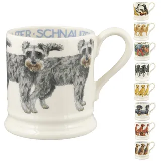 Emma Bridgewater große Tasse 1/2 Pint, Keramik Kaffeetasse groß - Steingut Tasse, Cappuccino, Latte, Kaffee, Teetasse - Schöne Tassen, Geburtstagsgeschenk - Kaffeebecher Schnauzer