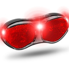 Büchel LED Fahrrad Gepäckträgerlicht | Rücklicht | Fahrradrücklicht für Dynamobetrieb oder E-Bike | StVZO zugelassen | Fahrradlicht hinten, 11.69 x 5.02 x 1.79 cm, rear,