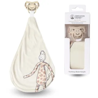Matchstick Monkey Schnullertuch inkl. Schnuller - Beißring Set 1 St beige