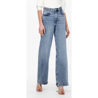 High Waist Jeans Stretch Denim Schlaghose 5-Pocket Wide Leg ONLJUICY - 27W / 32L - Blau