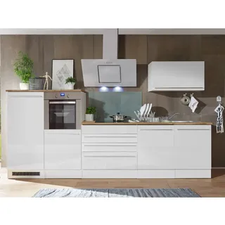 Respekta Küchenzeile Premium 320 cm Weiß