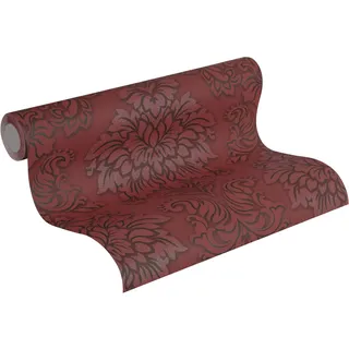 A.S. Création A.S. Creation Vliestapete Metropolitan Stories Lizzy London Damask Weinrot FSC®