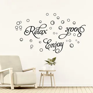 ZMDMAH Wandtattoo Sprüche, Wandsticker Wohnzimmer Modern, Sprüche Familie Wandaufkleber Wandtattoo Küche Wandsticker Glücklich für Schlafzimmer Wohnzimmer Esszimmer Wanddeko