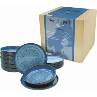 CreaTable Nordic Fjord Tafelservice 12-tlg. blau