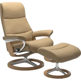 Stressless® Relaxsessel »View«, mit Signature Base, Größe L, Gestell Eiche Stressless® sand PALOMA