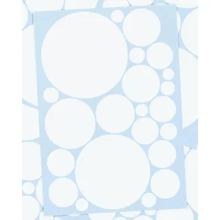 WANDfee Wandtattoo Punkte I weiß I Wandsticker Wandaufkleber Wanddeko für Kinderzimmer Babyzimmer Mädchen Junge