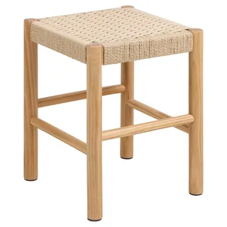 ACTONA GROUP Stuhl "Alvin, Hocker" () Hocker, off-white Papiergeflecht, mit geflochtenem Muster, 35x35x45cm, , natur, natur, off, weiß