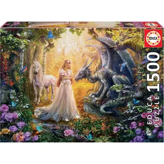 Educa Dragon, Princess and Unicorn 1500 Teile)