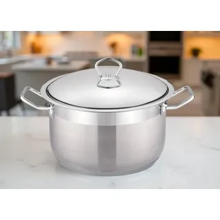 XXL Kochtopf Topf Ø36 Edelstahl mit Deckel 19,3L Induktion Cheffinger CF-SS36-SH