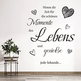 Wandtattoo Schlafzimmer Sprüche,Wandtattoo Wohnzimmer Modern Selbstklebend,Wandsticker Mädchen Jungen Wandaufkleber Sprüche Esszimmer Wanddeko