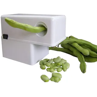 Pelamatic - Elektrischer Bohnenschäler | 18,4W Leistung | Schnelle & präzise Entkörnung | Einfache Reinigung | Vielseitig für Hülsenfrüchte | Ideal für Erntezeit, Weiß, Kunststoff