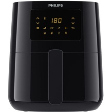 Philips Airfryer 3000 Series L, 4,1 L (0,8 kg), 13-in-1 Airfryer, 90% weniger Fett mit Rapid Air Technologie, Digitalanzeige, NutriU Rezept-App, Schwarz (HD9252/91)