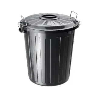 Rotho Mülltonne 25 l Schwarz