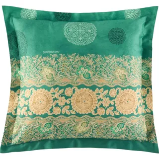 Bassetti Satin-Kissenhülle einzeln PALLAVICINO Farbe V1 MINT Größe 40x40 - Türkis, Orange