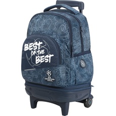 Sportandem Champions The Best Schulrucksack | Schulrucksack mit Rollen, Rucksack mit abnehmbarem Trolley, dicker Metall-Reißverschluss und Innentasche, C2 - Maße 34,5 x 44,5 x 23 cm