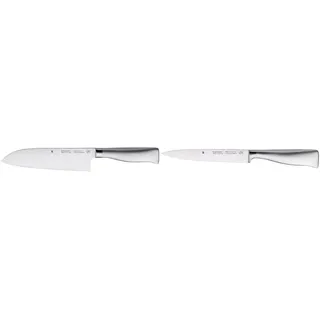 WMF Grand Gourmet Santoku Messer 32 cm, Made in Germany, Klinge 18 cm & Grand Gourmet Filiermesser flexibel 28,5 cm, Made in Germany, Messer geschmiedet, Performance Cut, Klinge 16 cm