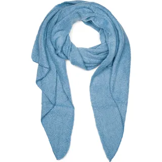 styleBREAKER XXL-Schal "Asymmetrischer unifarbener Web Schal" 1 Stk., hellblau