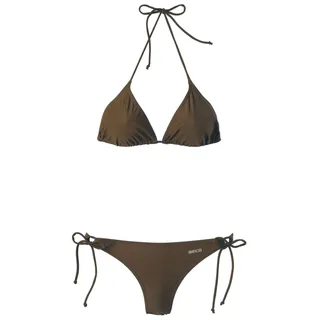 Beco Damen Triangelbikini-Basics Bikini, Braun, 36