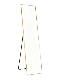 Costway Ganzkörperspiegel 160 x 40 cm Gold