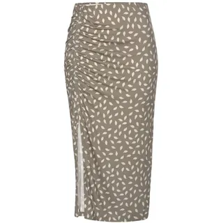 VIVANCE Jerseyrock Damen taupe-creme bedruckt Gr.34