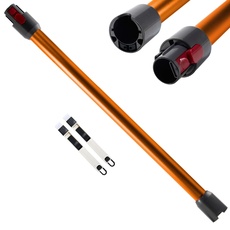 Verlängerungsrohr Teleskoprohr Kompatibel für Dyson V7 V8 V10 V11 V15 Besensauger, Länge 73 cm Stangenverlängerung für Dyson mit Zwei Kleinen Bürsten, Orange