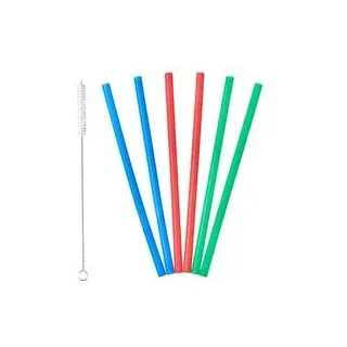 6 LURCH Strohhalme farbsortiert