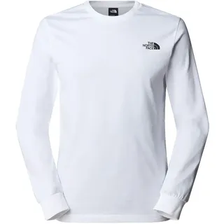 The North Face Easy Logo Langarm-t-shirt - TNF White - XL