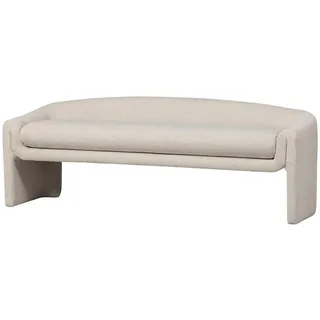 Woood Sitzbank »Zone« Esszimmerbank, grob gewebten Stoff, Breite 160 cm beige