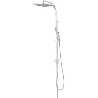 Schulte Duschsystem Rain II mit Umsteller Silber 02