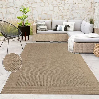 Paco Home Waregem 621 Outdoor-Teppich 160 x 230 cm Beige