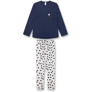 Sanetta Mädchen 245858 Pyjamaset, Blau, 164 EU