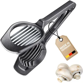 Westmark Obst- & Pilzschneider Champion Black Edition – Präziser Scheibenschneider für Champignons, Kiwi & Erdbeeren – Anthrazit