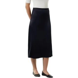 Comma Midi-Rock aus Satin