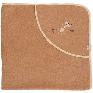 Sterntaler Kapuzenhandtuch, GOTS Zertifiziert Badetuch für Baby & Kinder, Junge Mädchen 80x80 Badehandtuch/Kinder-Badetuch mit Kapuze