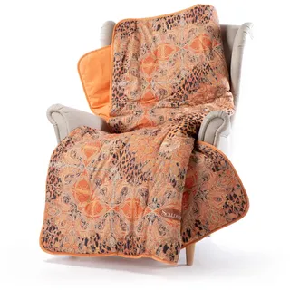 Caleffi - Panthere Precious Warmhaltedecke, 130 x 170 cm, Orange